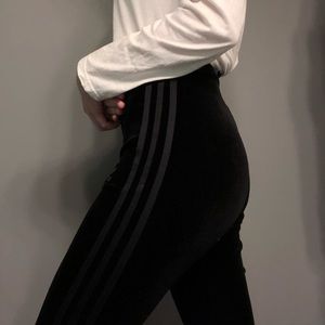 Velvet adidas pants
